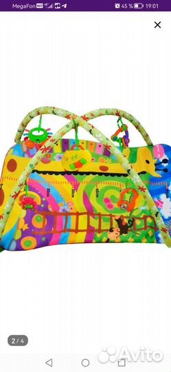 Развивающий коврик жирафик новый