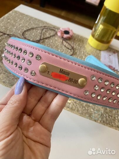 Ошейники из нат и эко кожи для мал и сред собак