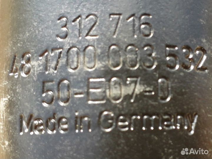 Амортизаторы sachs (312 716)