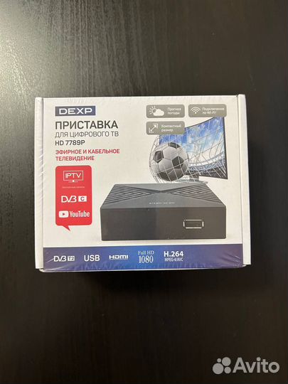 Приставка для цифрового тв dexp HD 7789P (новая)