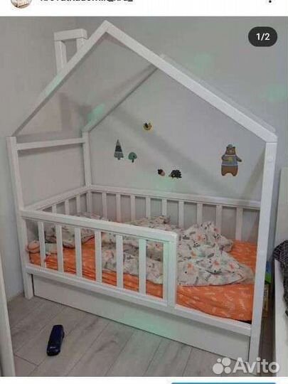 Кроватка домик бук