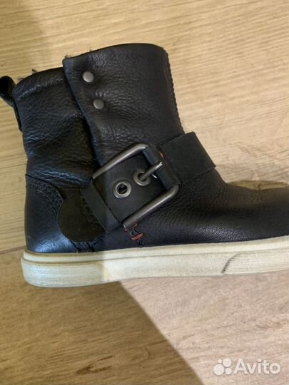 Кожаные сапоги ecco