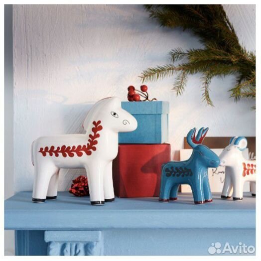 Конь IKEA vinterfint 2022 Декоративная статуэтка