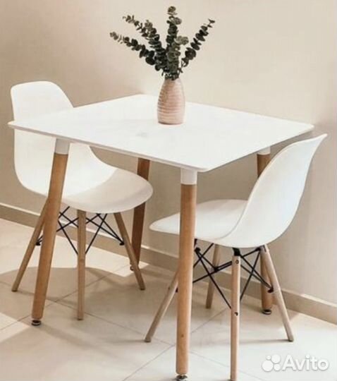 Столы квадратные Стул eames.Стиль megaloft