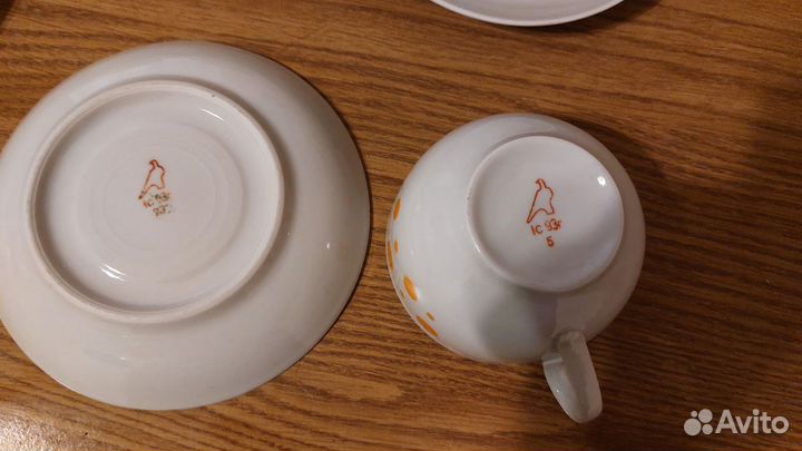 Набор чайных пар (16шт), фарфор Дулёво