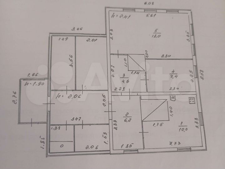 Дом 58,2 м² на участке 6 сот.