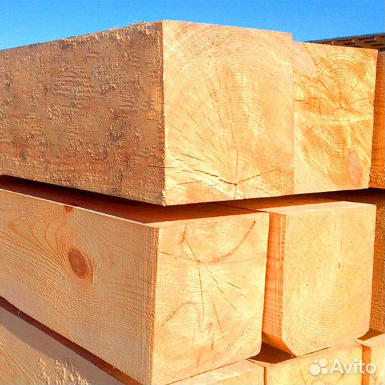 Брус от производителя лиственница 100х150мм, гост