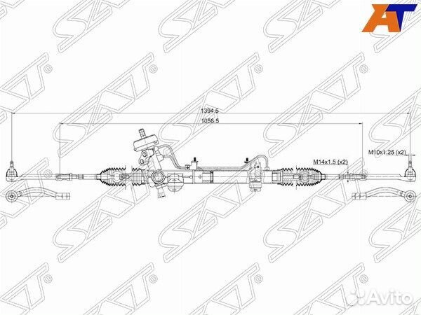 Рейка рулевая KIA RIO