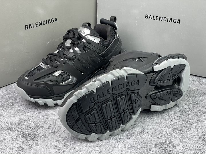 Balenciaga Track Sneaker Black Silver