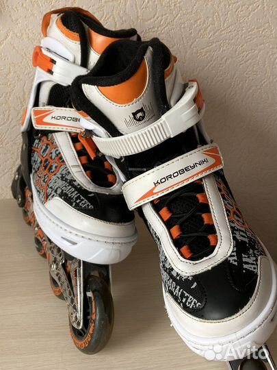 Роликовые коньки (ролики) раздвижные р. 37-40