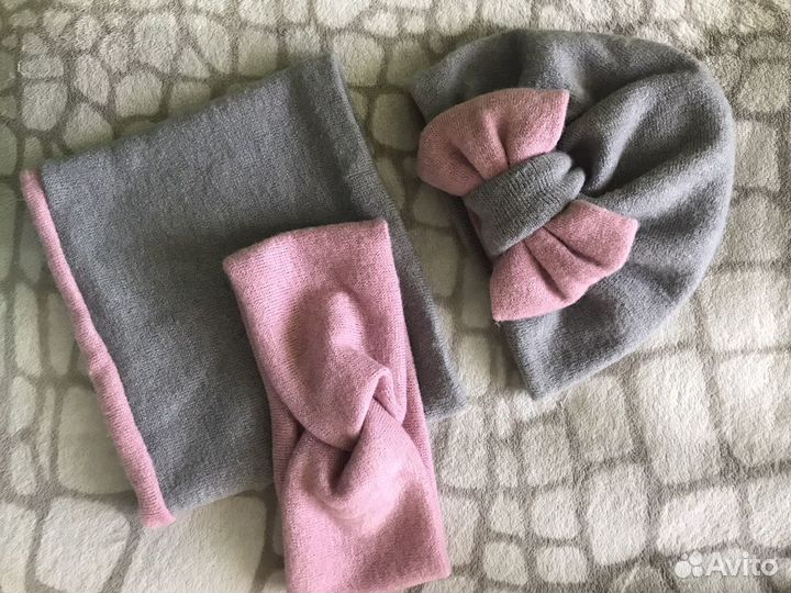 Шапка и снуд детский