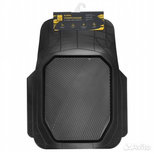 Коврики в салон автомобиля универсальные передние резиновые 2шт