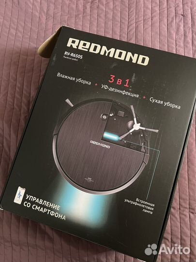 Робот пылесос моющий новый redmond
