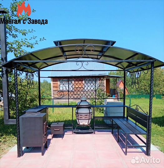 Мангал с крышей