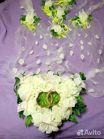 Украшение на свадебное авто