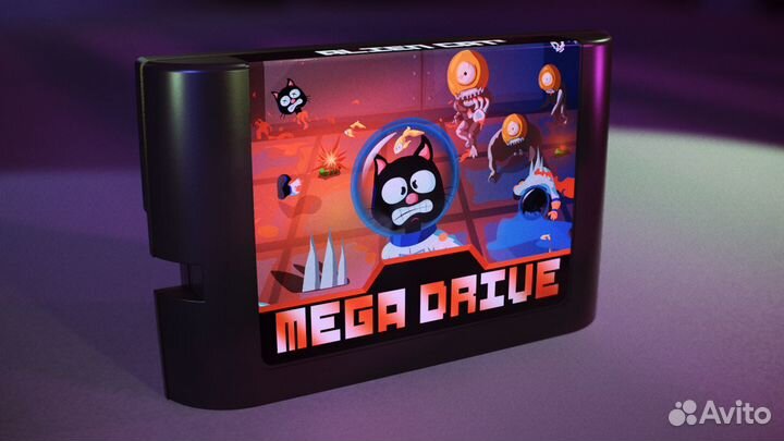 Бокс-версия игры Alien Cat 2 для Sega Mega Drive