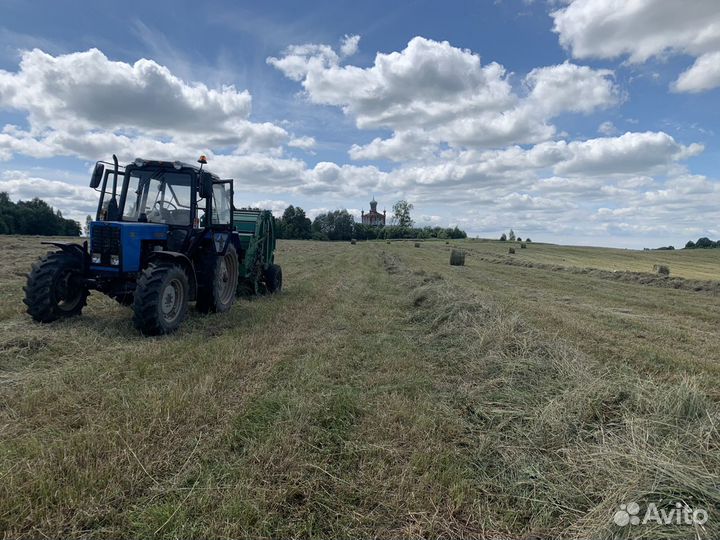 Сено в рулонах