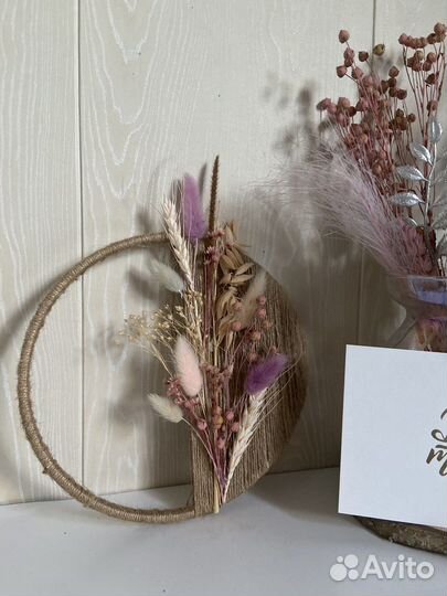 Панно из сухоцветов