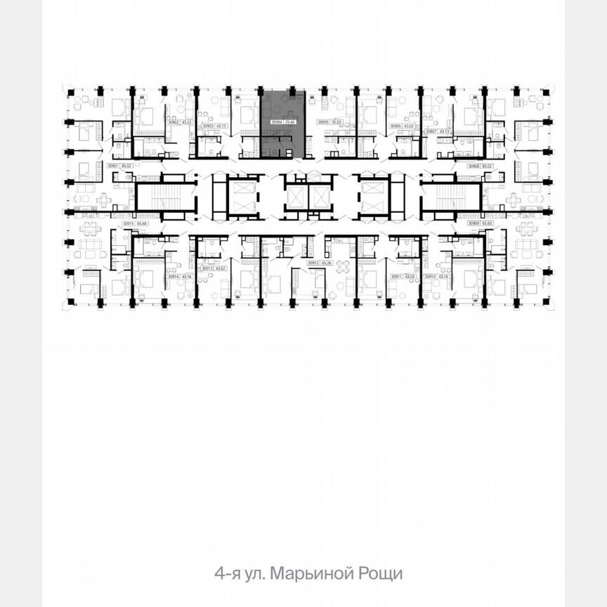 Квартира-студия, 30 м², 9/55 эт.