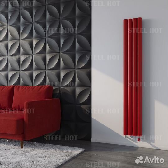 Радиаторы дизайнерские трубчатые Steel Hot V 76