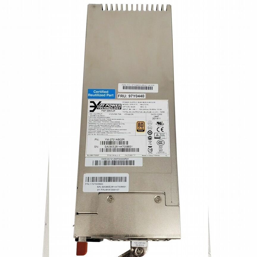 [YM-2721A] Блок Питания 3y Power 720wt 9ya7200107 Ym-2721a
