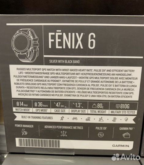 Продам абсолютно новые часы Garmin Fenix 6