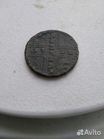 Петр ll, копейка 1728г