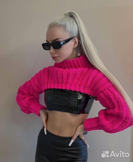 Водолазка женская укороченная