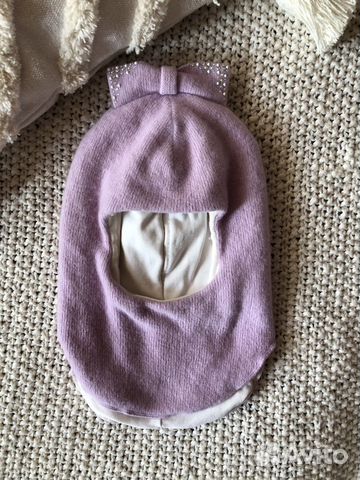 Шапка шлем для девочки