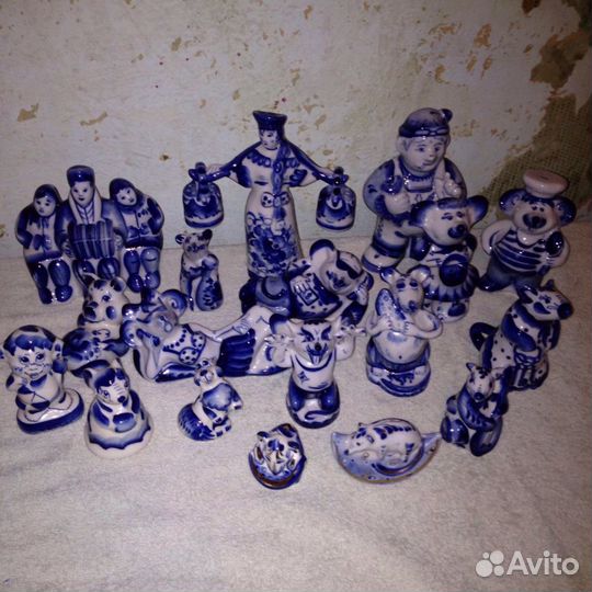 Фарфоровые статуэтки Гжель (на отправку)