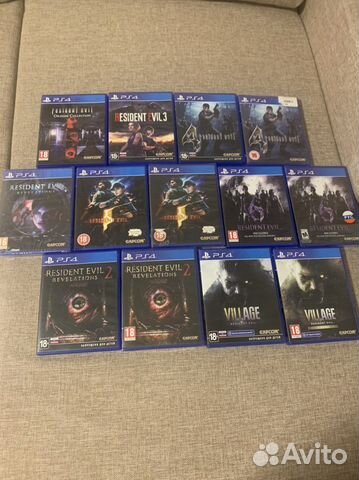 Resident Evil 0,1,2,3,4,5,6,7,Revelation PS4