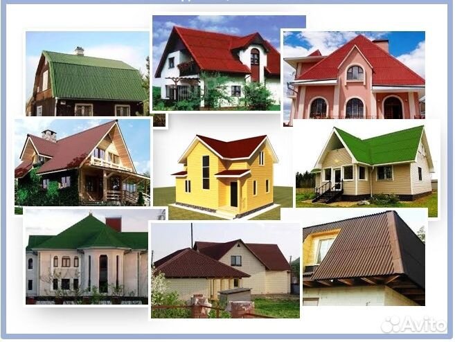 Ондулин коричневый, красный