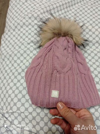 Шапка зимняя на девочку как новая рахмер 48 50