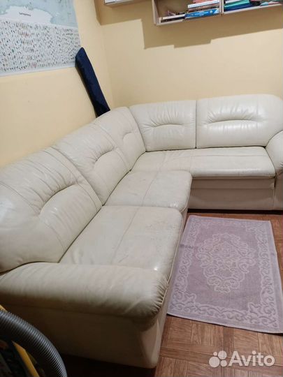 Диван из натуральной кожи
