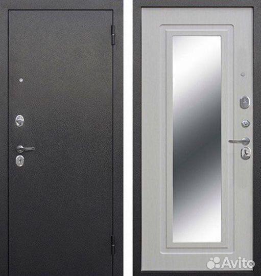 Дверь входная с зеркалом