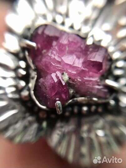 Кольцо с Турмалином, ручная работа