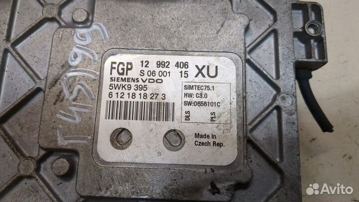 Блок управления двигателем Opel Zafira B, 2007