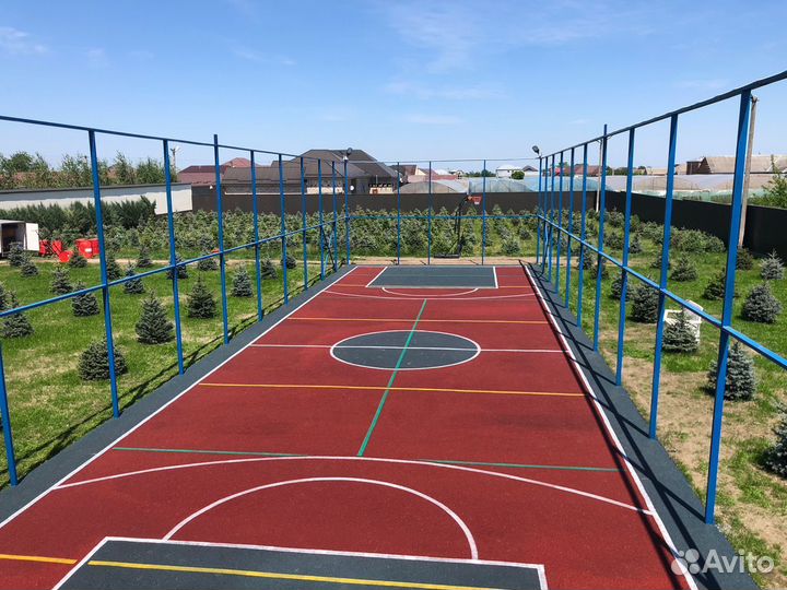 Монолитное резиновое покрытие