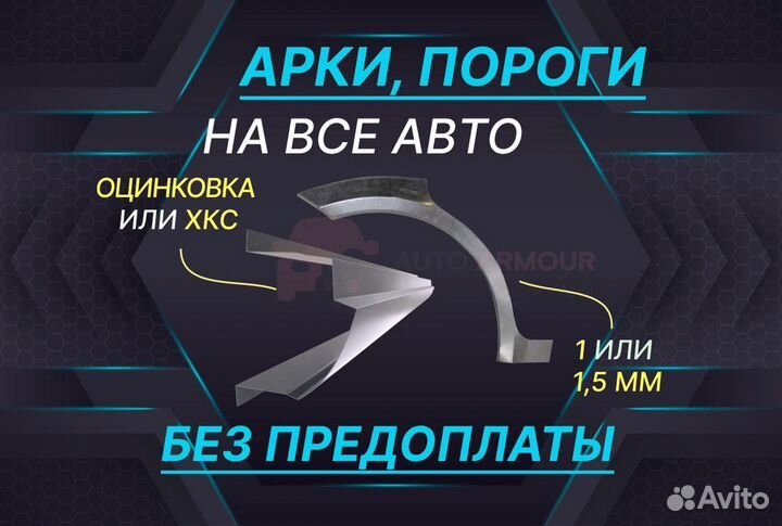 Арки Skoda Fabia ремонтные кузовные