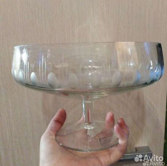 Ваза для фруктов на ножке СССР