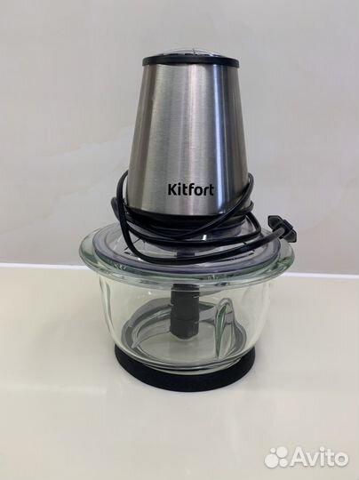 Измельчитель блендер Kitfort со стеклянной чашей