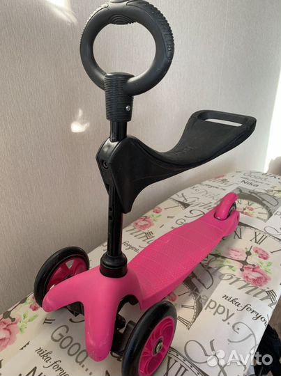 Самокат детский трехколесный (с сидушкой) бу