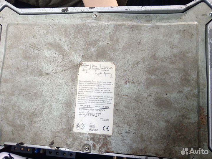 Усилитель sony500W 4/3четырёх канальный бу