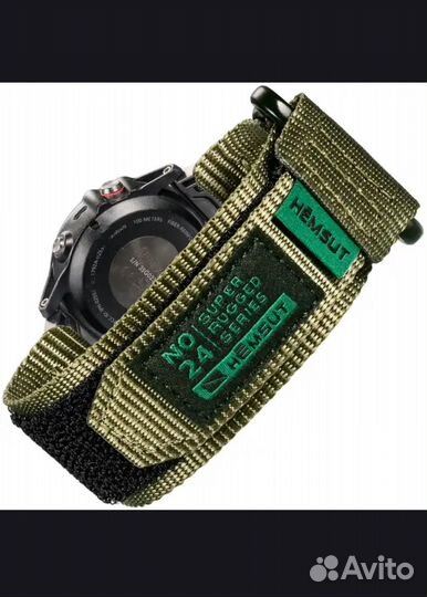 Ремешок Hemsut Garmin зеленый