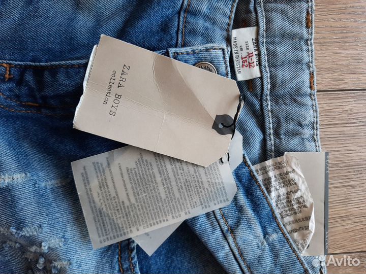 Джинсовые шорты Zara на рост 152