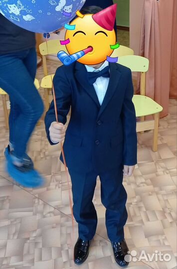 Школьный костюм для мальчика 122синий