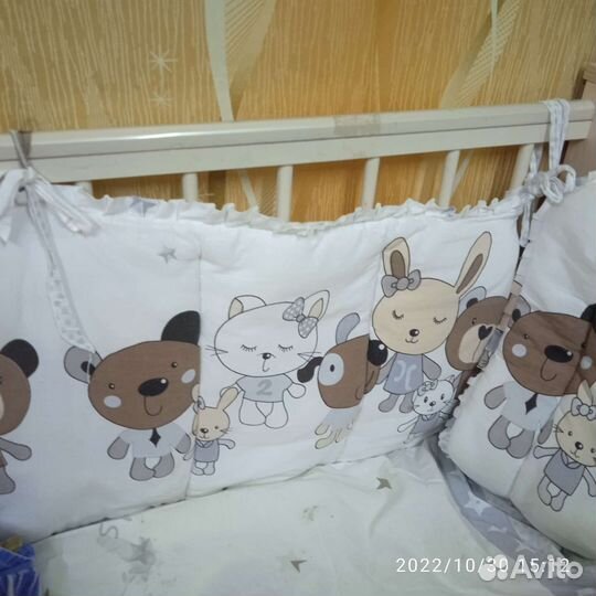Бортики и кпб в детскую кроватку