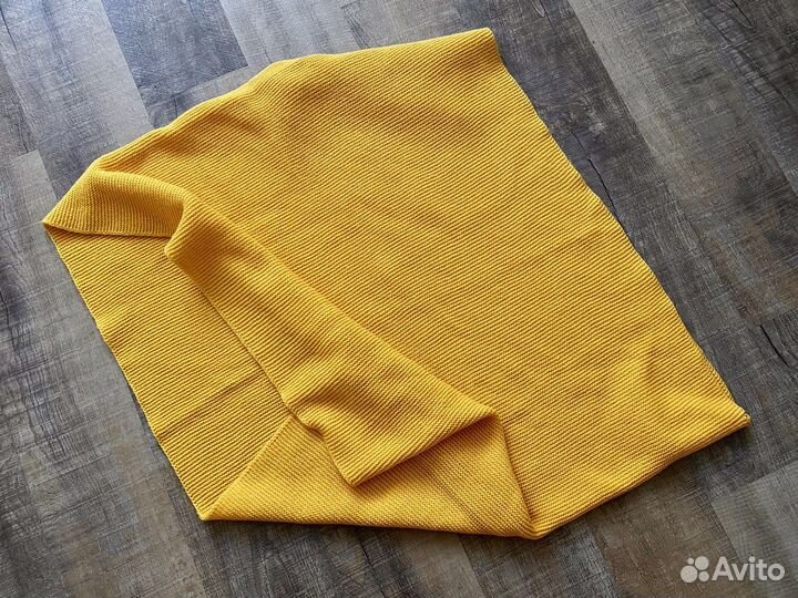 Шарф снуд желтый