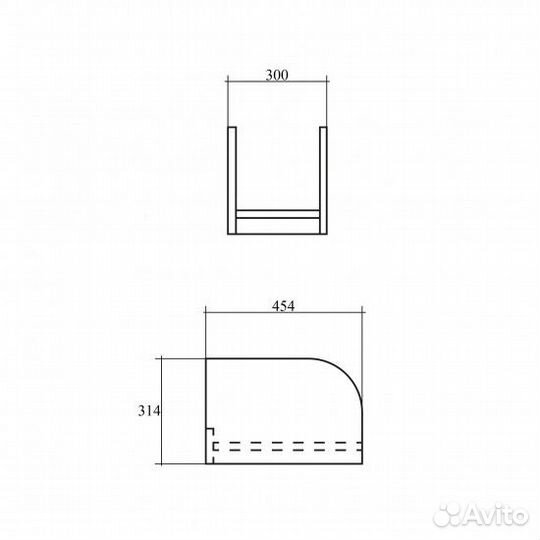 Подставка под системный блок Монолит пм32.3, 300*4