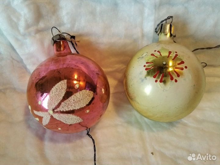 Ёлочная игрушка шар. Стекло